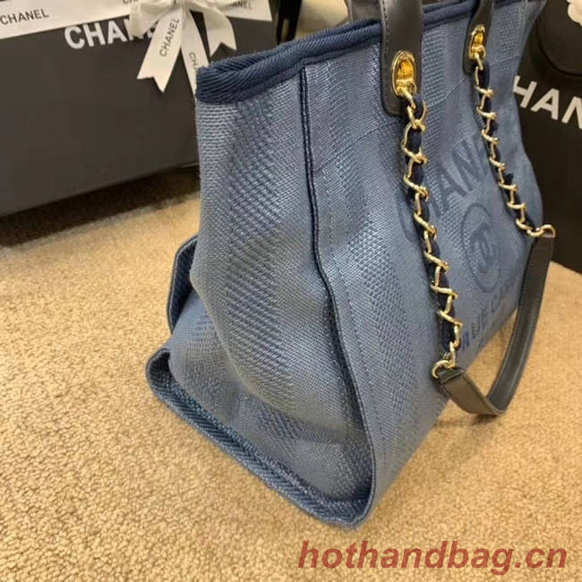 Chanel Shopping bag A66941 blue