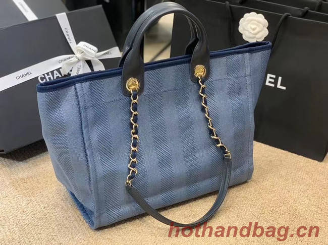 Chanel Shopping bag A66941 blue