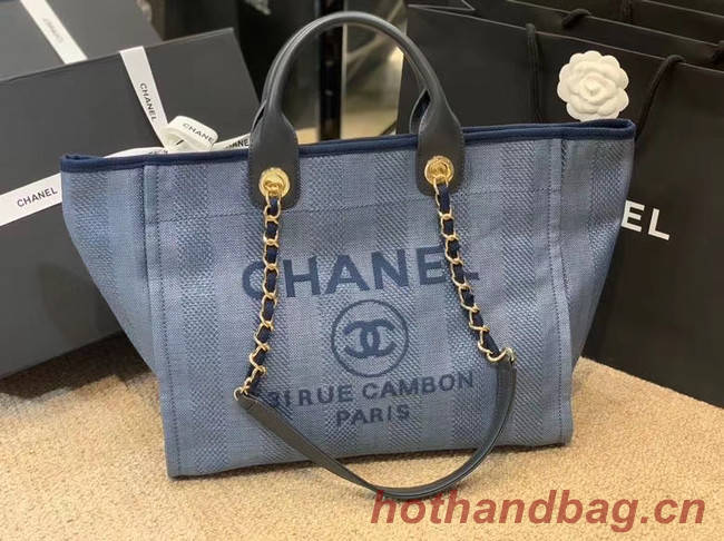 Chanel Shopping bag A66941 blue