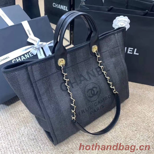 Chanel Shopping bag A66941 dark blue