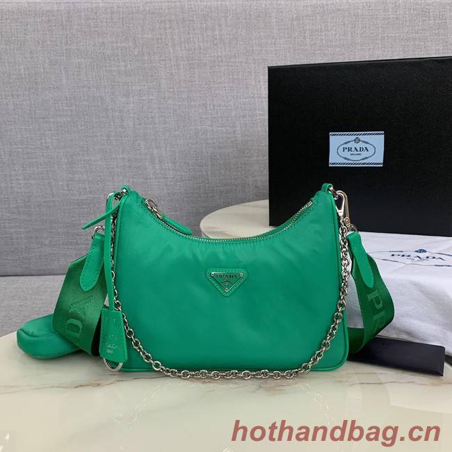 Prada Re-Edition 2005 nylon shoulder bag 1BH204 green