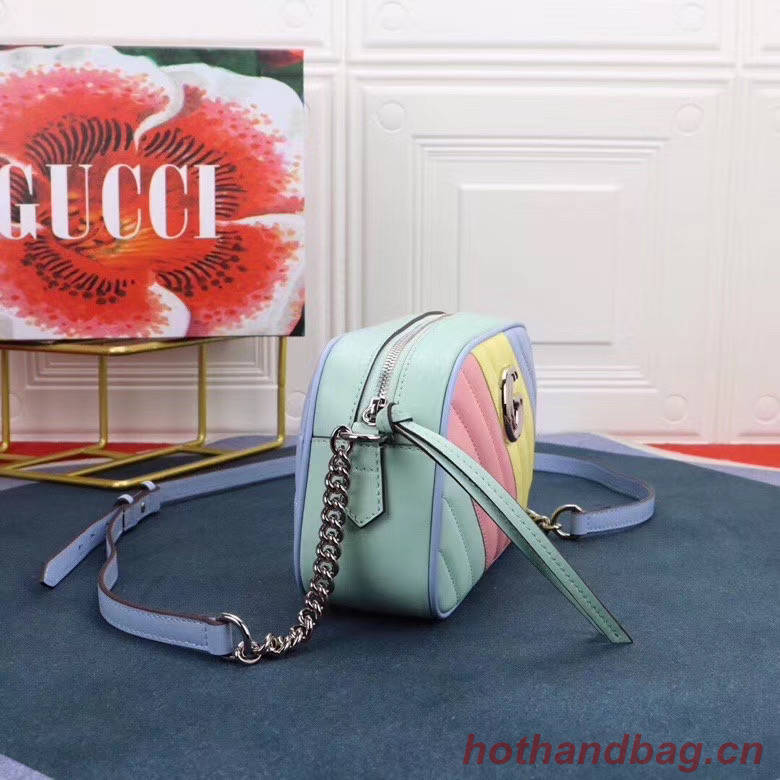 Gucci GG Marmont Matelasse Shoulder Bag 447632 Multicolored