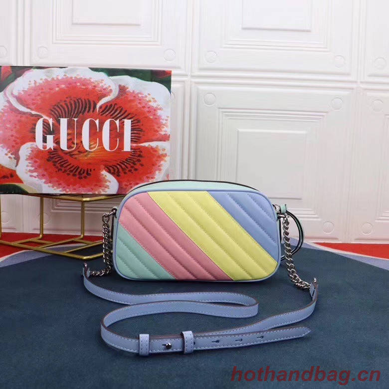 Gucci GG Marmont Matelasse Shoulder Bag 447632 Multicolored