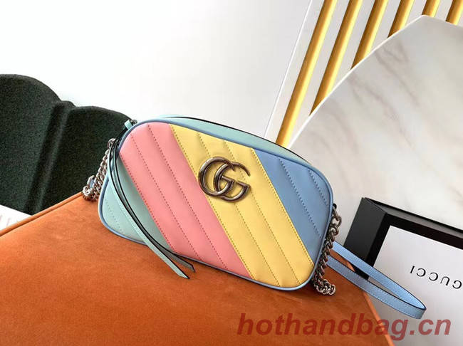 Gucci GG Marmont Matelasse Shoulder Bag 447632 Multicolored