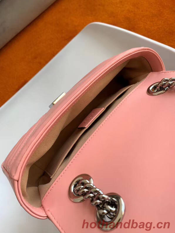 Gucci GG Marmont small shoulder bag 446744 light pink