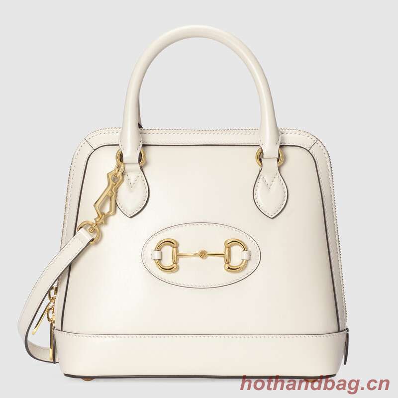 Gucci 1955 Horsebit small top handle bag 621220 White