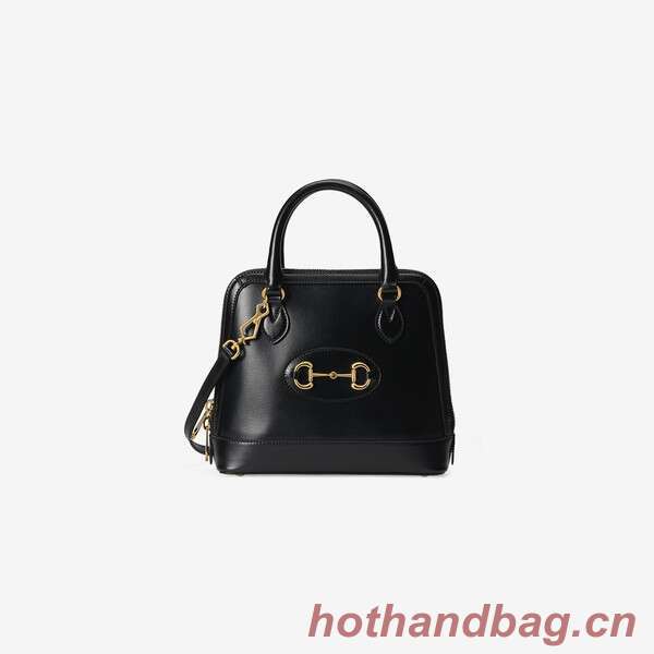 Gucci 1955 Horsebit small top handle bag 621220 black