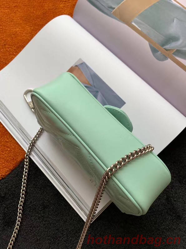 Gucci GG Marmont super mini bag 476433 Pastel green