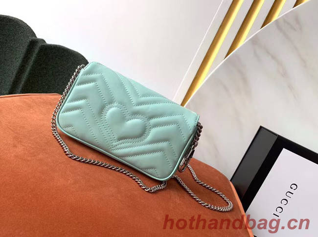 Gucci GG Marmont super mini bag 476433 Pastel green