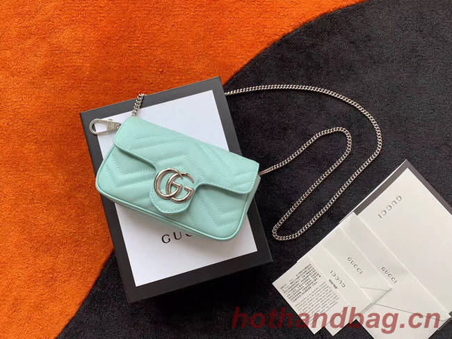 Gucci GG Marmont super mini bag 476433 Pastel green