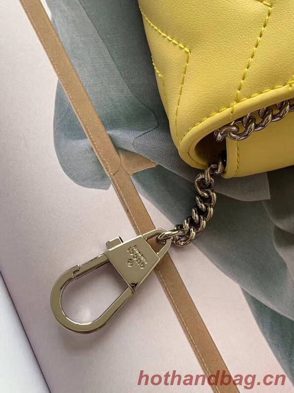 Gucci GG Marmont super mini bag 476433 Pastel yellow