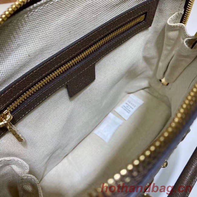 Gucci GG Supreme Canvas Top Handle Bag 621220 Khaki