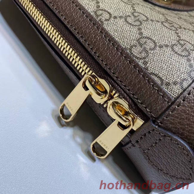 Gucci GG Supreme Canvas Top Handle Bag 621220 Khaki