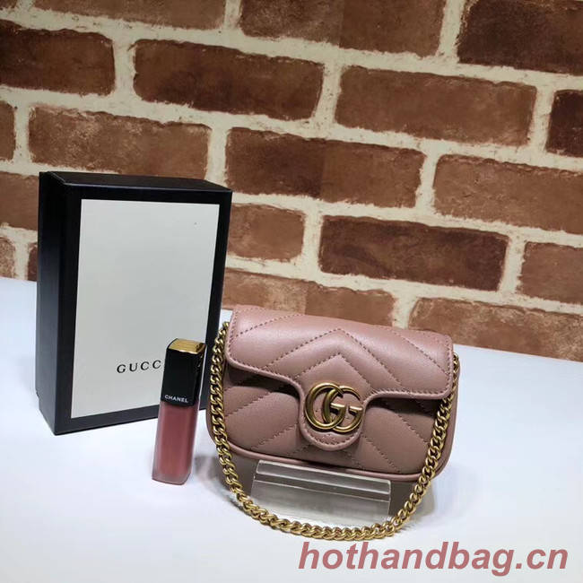 Gucci GG Marmont super Clutch bag 575161 pink