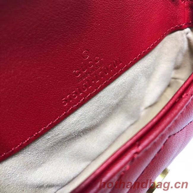 Gucci GG Marmont super Clutch bag 575161 red