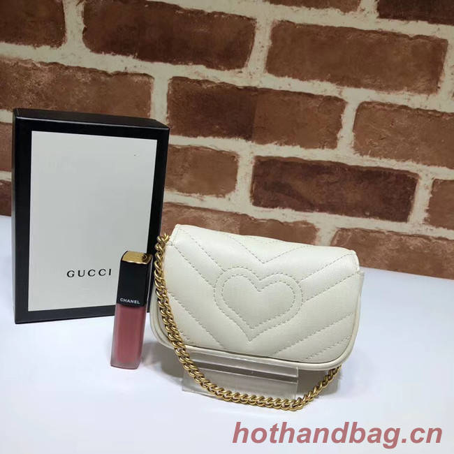 Gucci GG Marmont super Clutch bag 575161 white