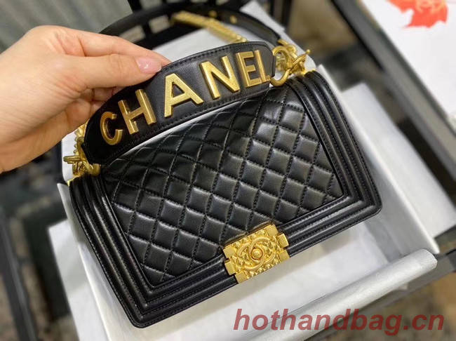 BOY CHANEL flap bag A67086 black