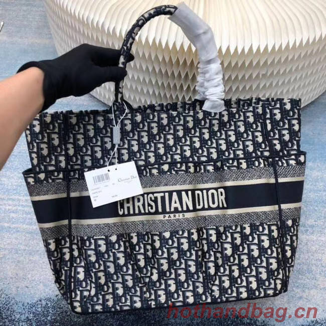 DIOR Beach Bag CANVAS C0175 BLUE