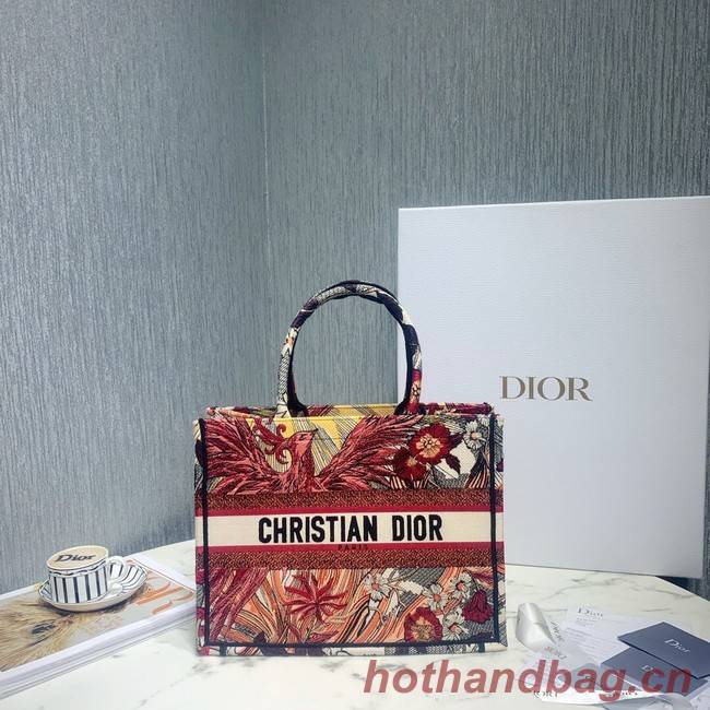 SMALL DIOR BOOK TOTE Embroidered M1296-2