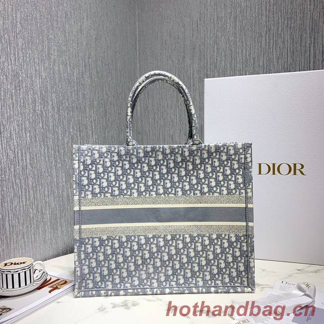 DIOR BOOK TOTE BAG IN EMBROIDERED CANVAS C1286-6