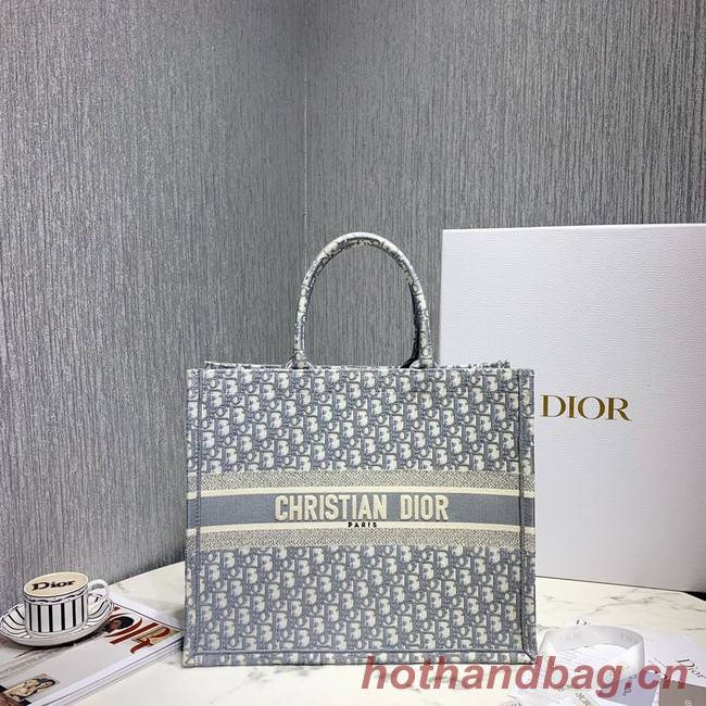 DIOR BOOK TOTE BAG IN EMBROIDERED CANVAS C1286-6