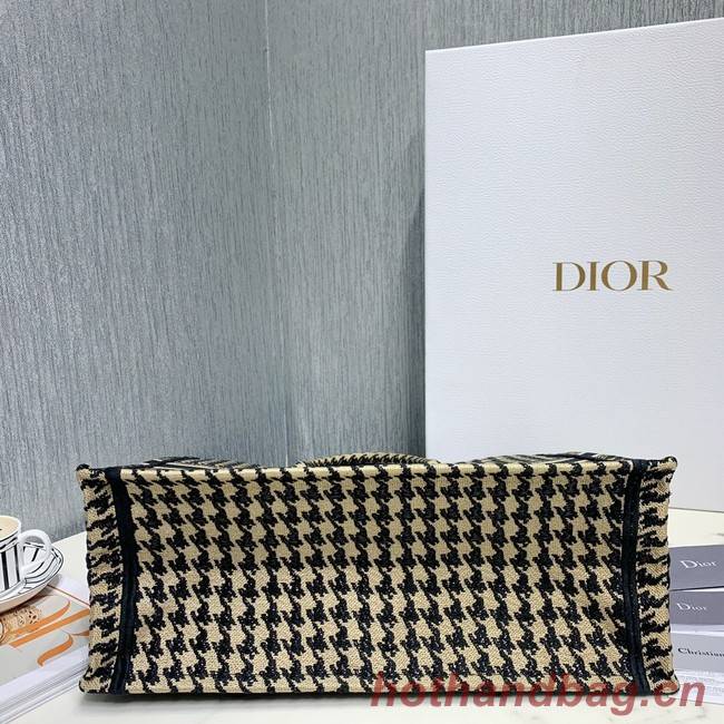 DIOR BOOK TOTE BAG IN EMBROIDERED CANVAS C1286-8