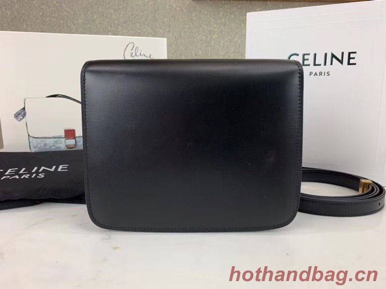 Celine Classic Box Teen Flap Bag Original Calfskin Leather 3379 Black