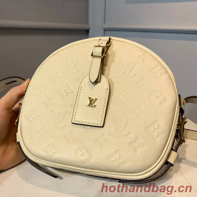 Louis Vuitton Monogram Empreinte BOITE CHAPEAU SOUPLE M45276 ivory