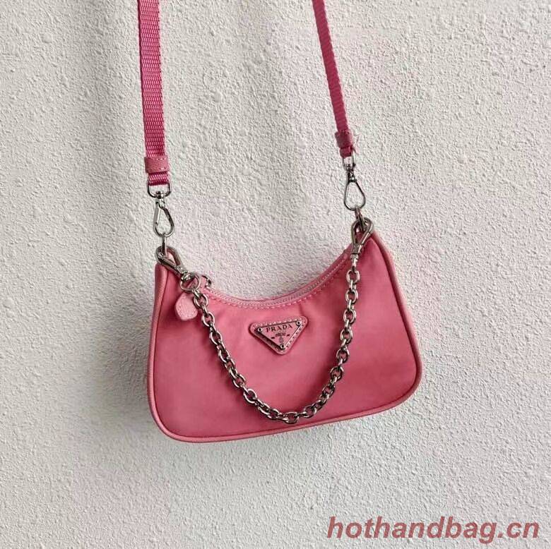 Prada Re-Edition nylon mini shoulder bag 1TT122 pink