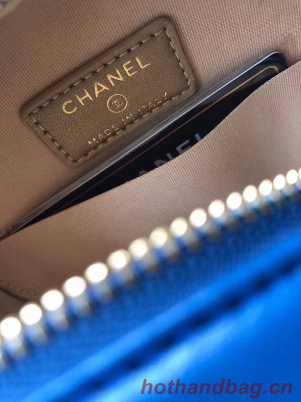 Chanel Original mini Sheepskin bag AS1449 blue