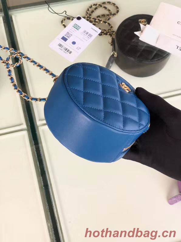 Chanel Original mini Sheepskin bag AS1449 blue