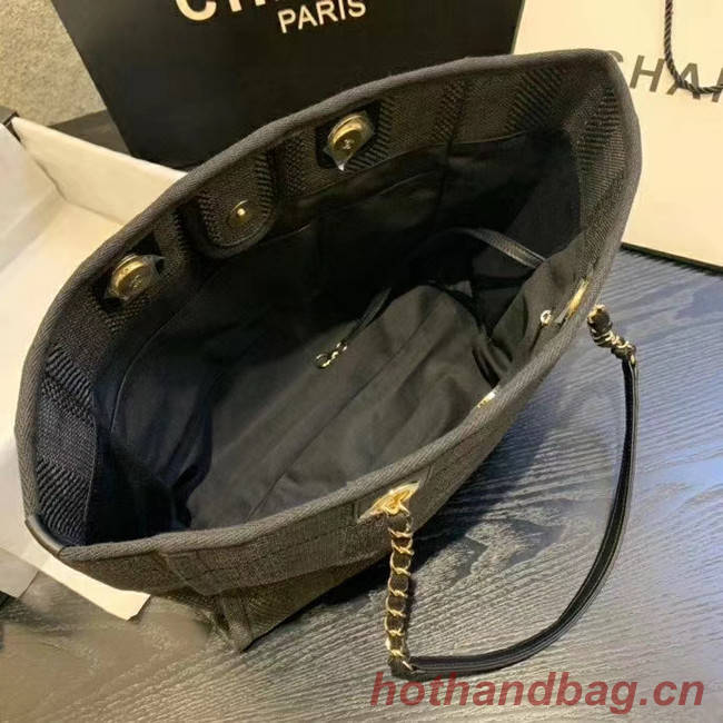 Chanel Large Shoulder Bag A67001 black