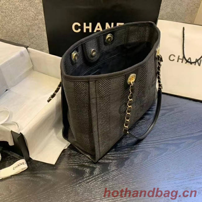 Chanel Large Shoulder Bag A67001 black