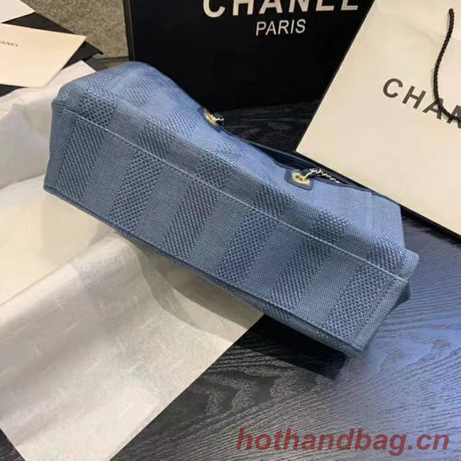 Chanel Large Shoulder Bag A67001 blue