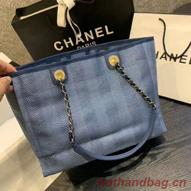 Chanel Large Shoulder Bag A67001 blue