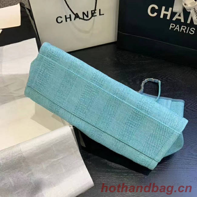 Chanel Large Shoulder Bag A67001 sky blue