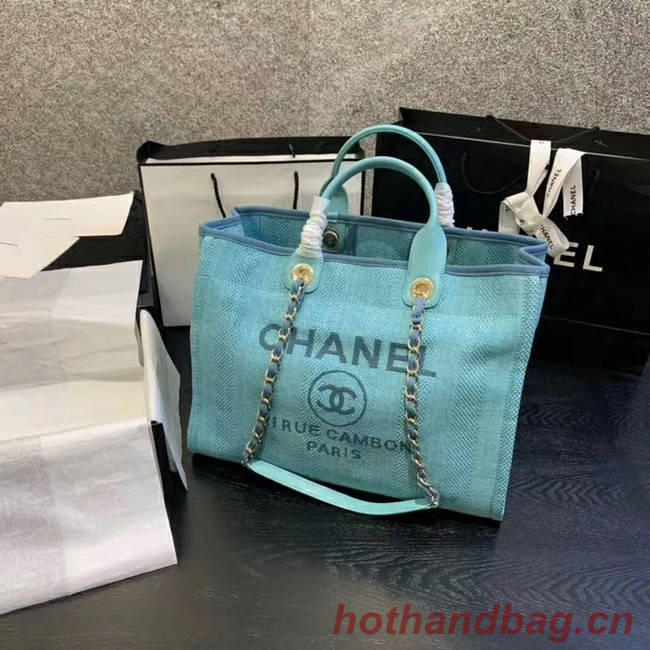 Chanel Shopping bag A66941 sky blue