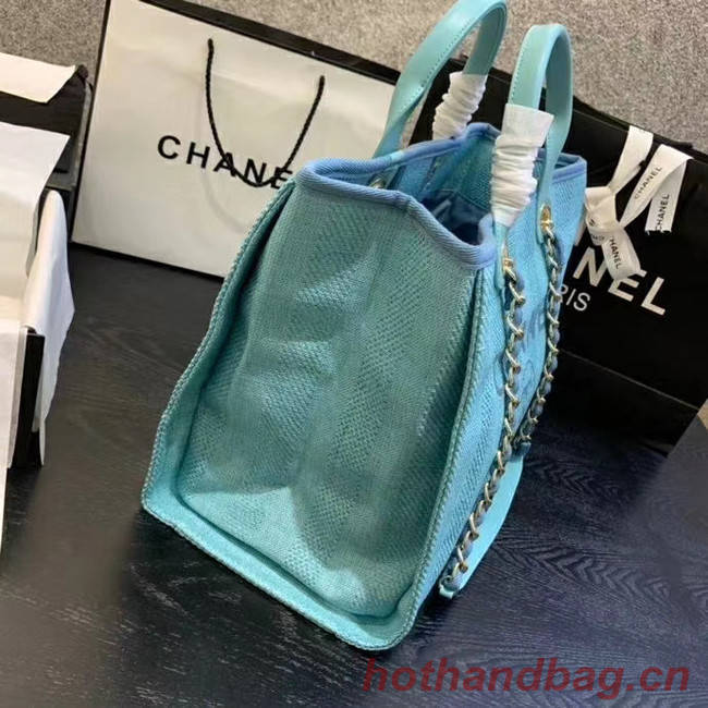 Chanel Shopping bag A66941 sky blue