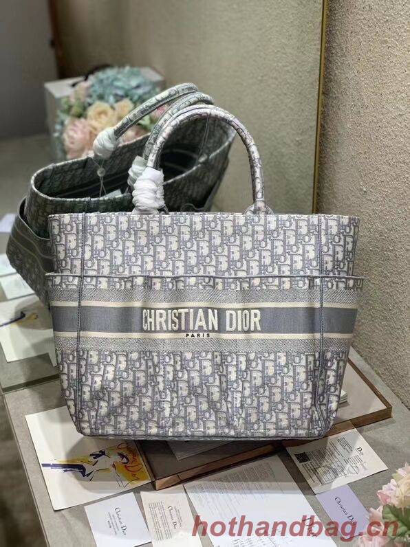 DIOR Beach Bag CANVAS C0175 GREY