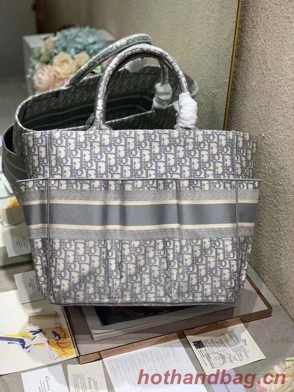 DIOR Beach Bag CANVAS C0175 GREY