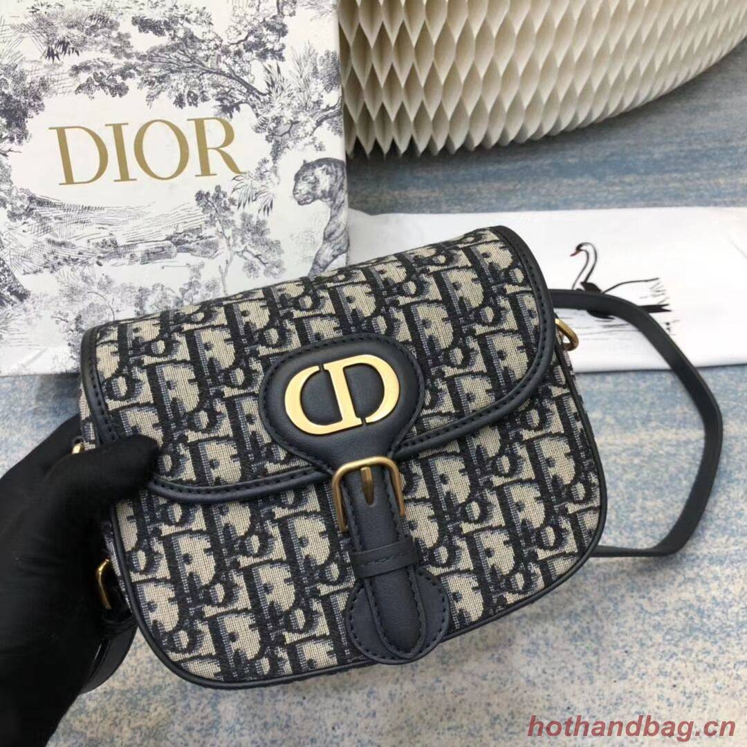 SMALL DIOR BOBBY BAG Blue Dior Oblique Jacquard M9317