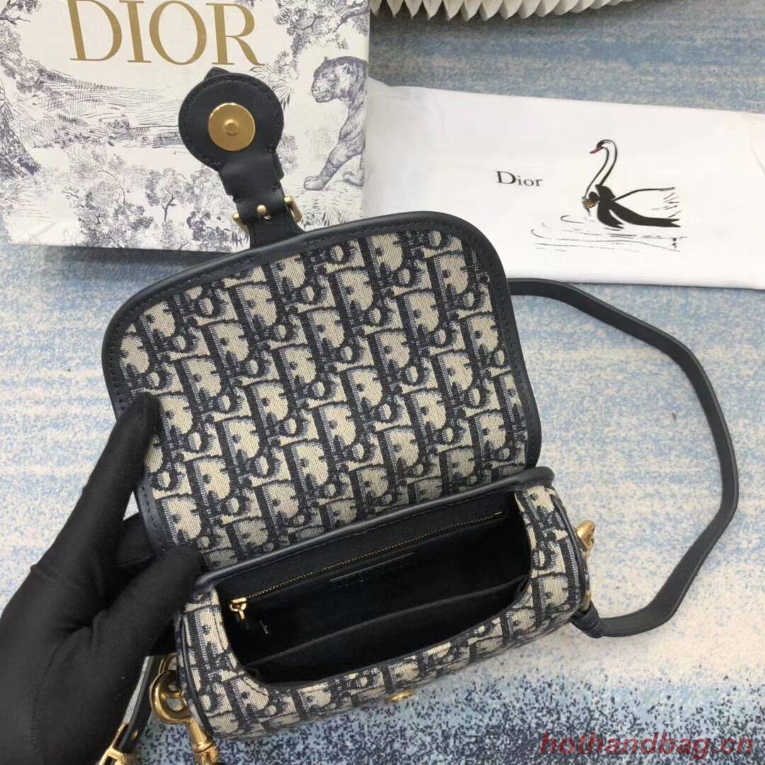 SMALL DIOR BOBBY BAG Blue Dior Oblique Jacquard M9317