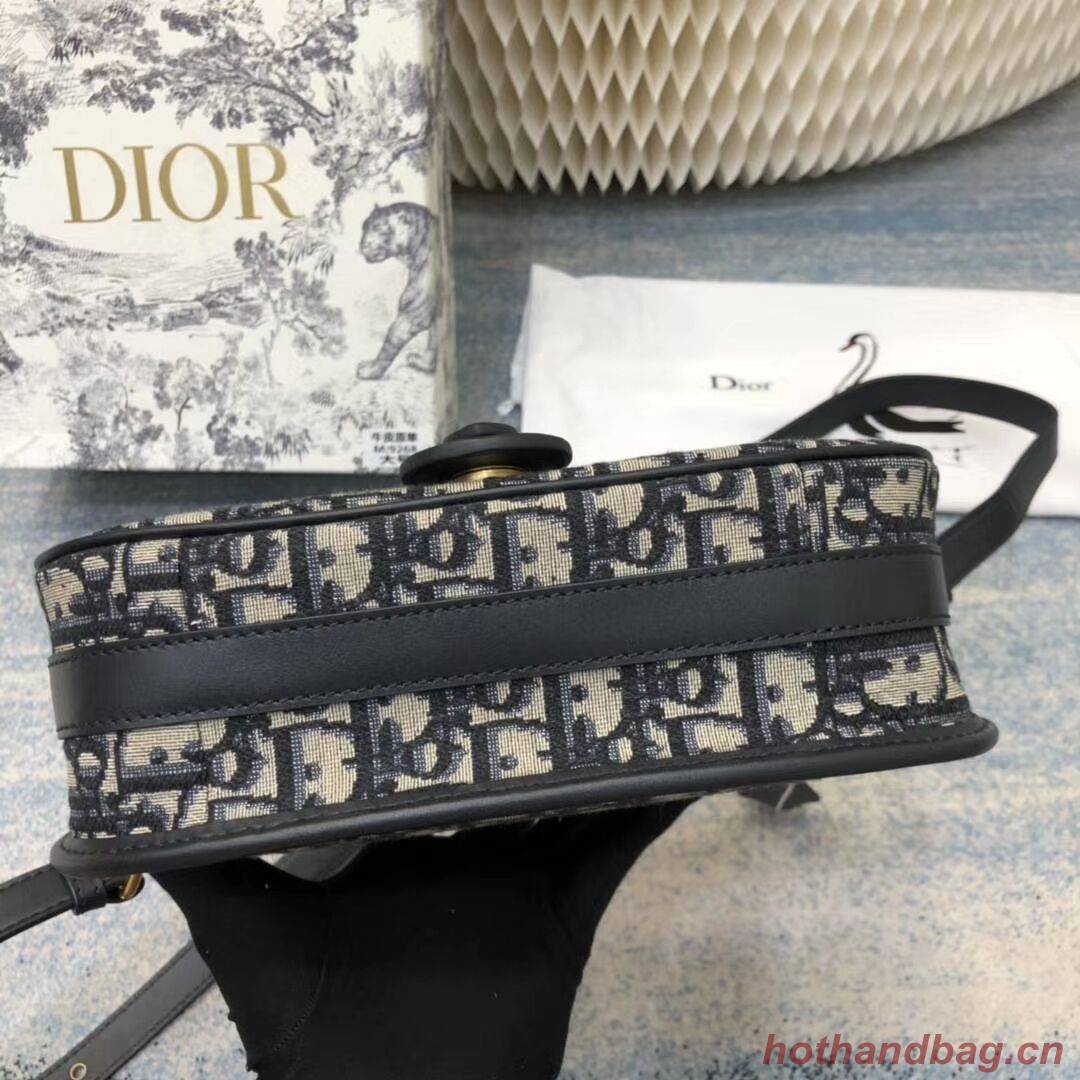 MEDIUM DIOR BOBBY BAG C0268 BLUE Blue Dior Oblique Jacquard M9319