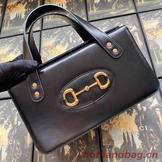 Gucci Horsebit 1955 small top handle bag 627323 black