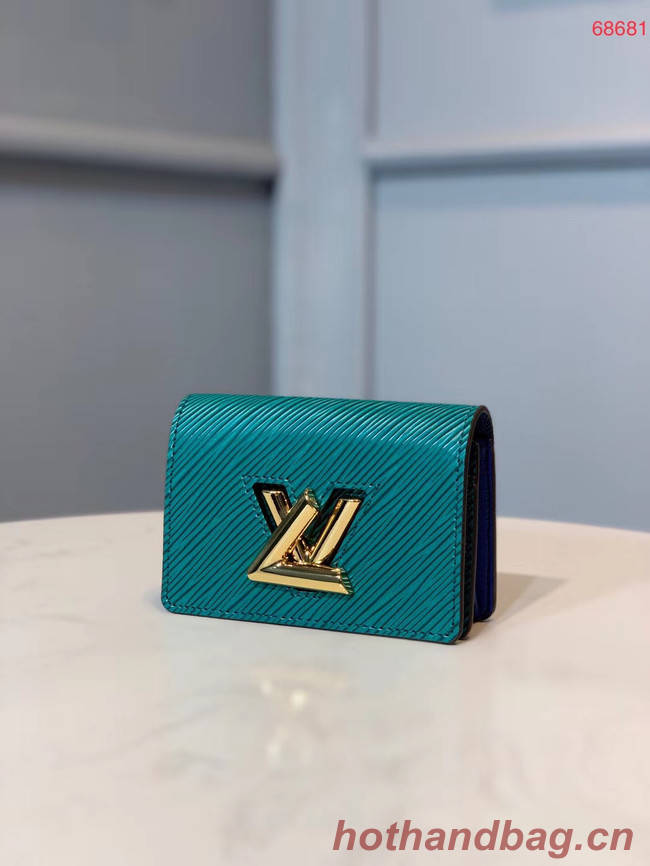 Louis vuitton original TWIST MULTICARTES card holder M68681 blue