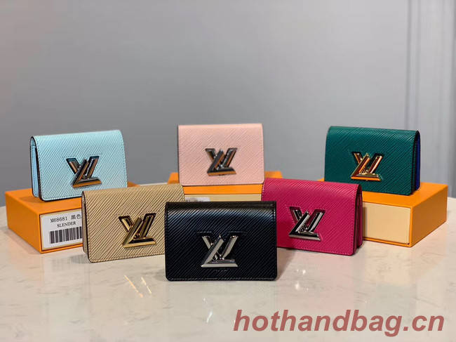 Louis vuitton original TWIST MULTICARTES card holder M68681 pink