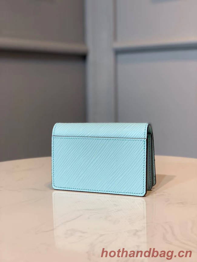 Louis vuitton original TWIST MULTICARTES card holder M68681 sky blue