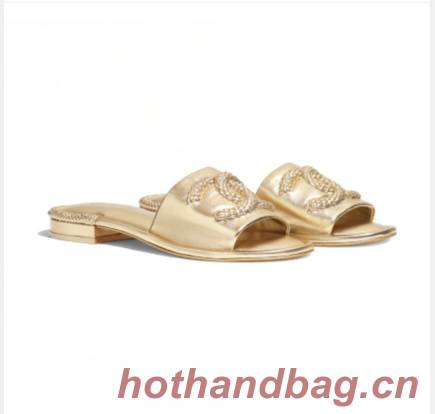 Chanel Slipper CC3695 Gold