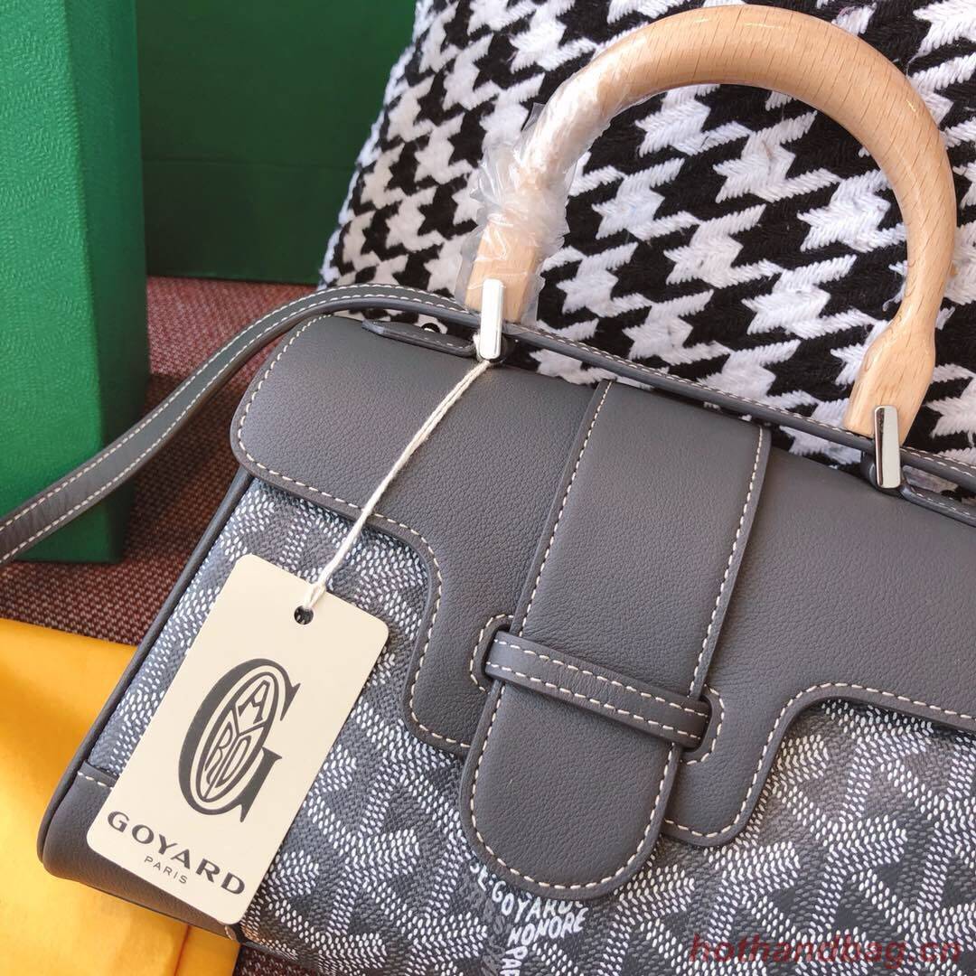 Goyard Y Doodling Calfskin Leather Tote Bag 99588 grey