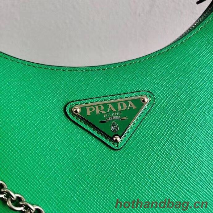 Prada Saffiano leather mini shoulder bag 2BH204 green